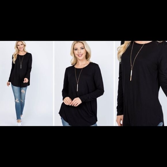 Soft Rounded Bottom T-shirt NWT - Picture 1 of 1